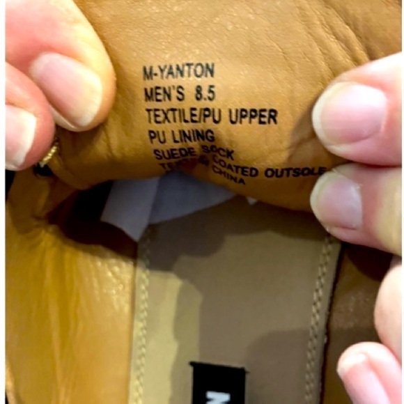 MADDEN Yanton.Men's Black Leather Oxford Shoes Denim Like Pattern Wingtips - Picture 3 of 8